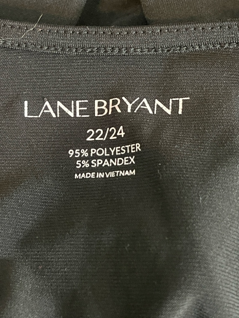 Lane Bryant Black Cowl Neck Cinched Side  Top 22/24 - Picture 3 of 6